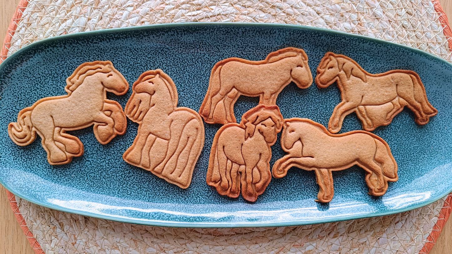 Exmoor pony - cookie cutter set
