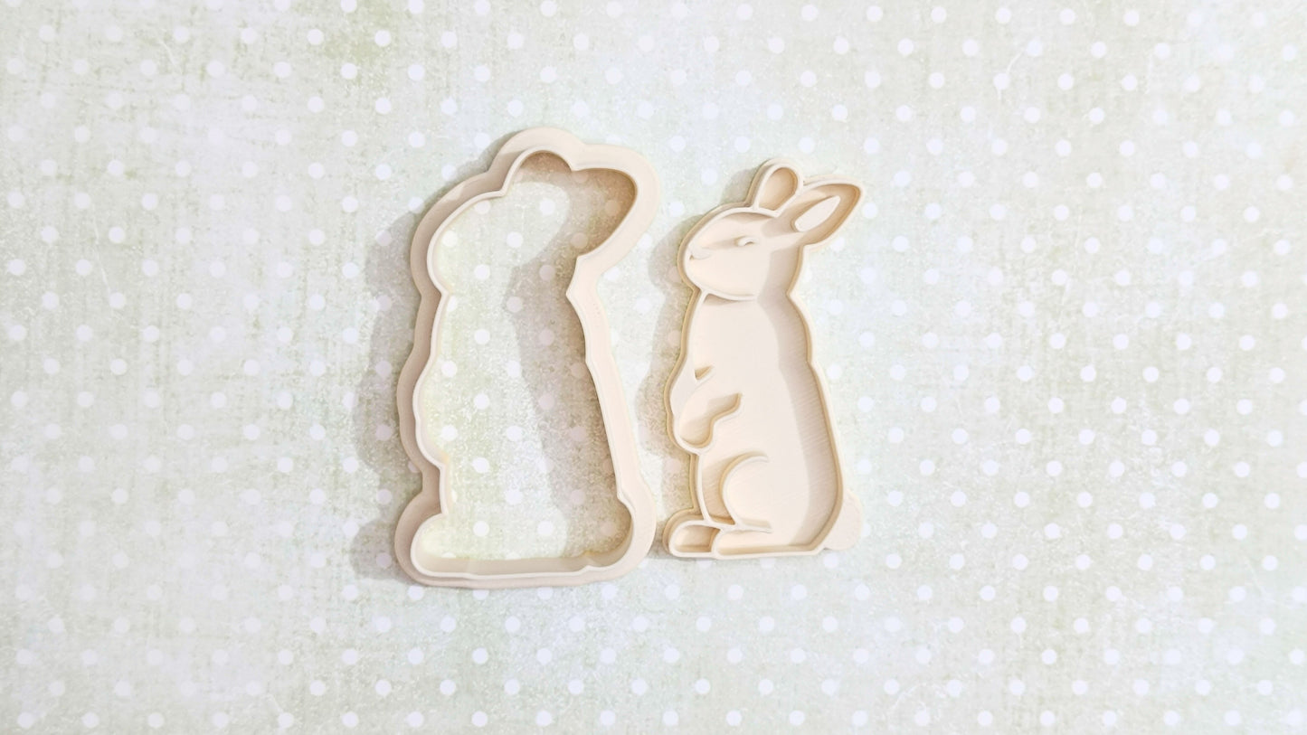 Standing bunny - cookie cutter set