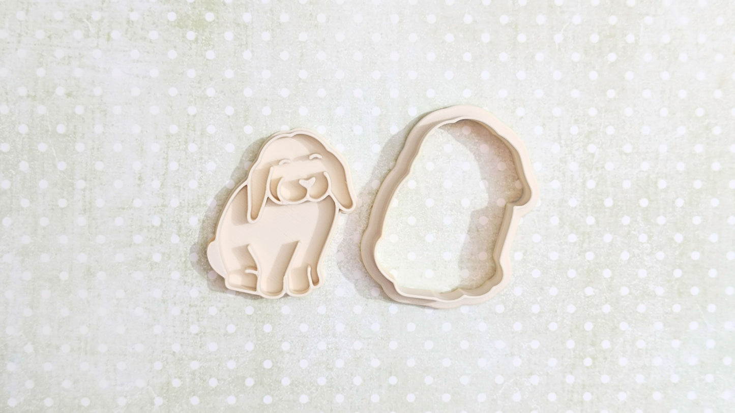 Floppy ear bunny - cookie cutter set