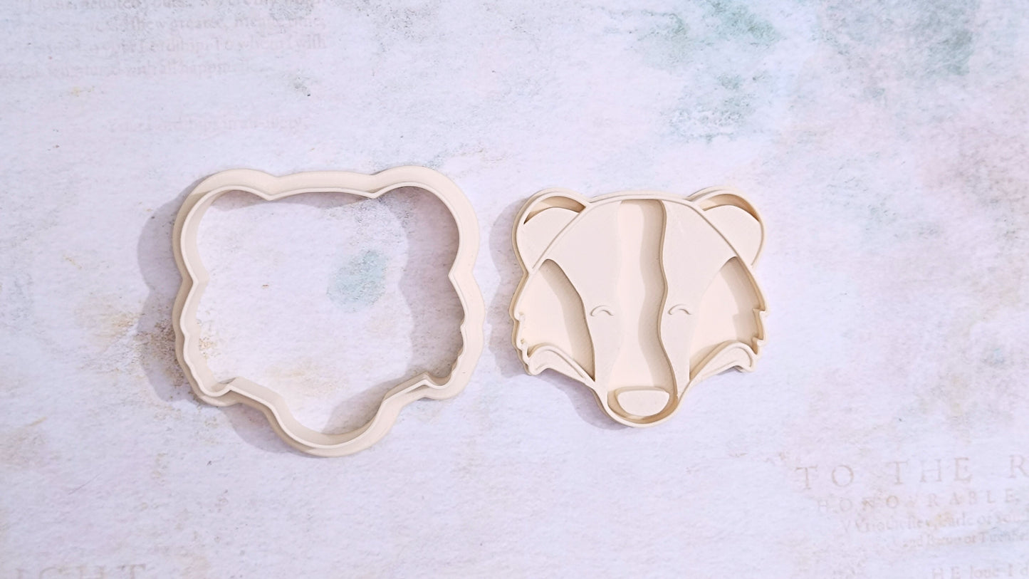 Badger, head - cookie cutter set