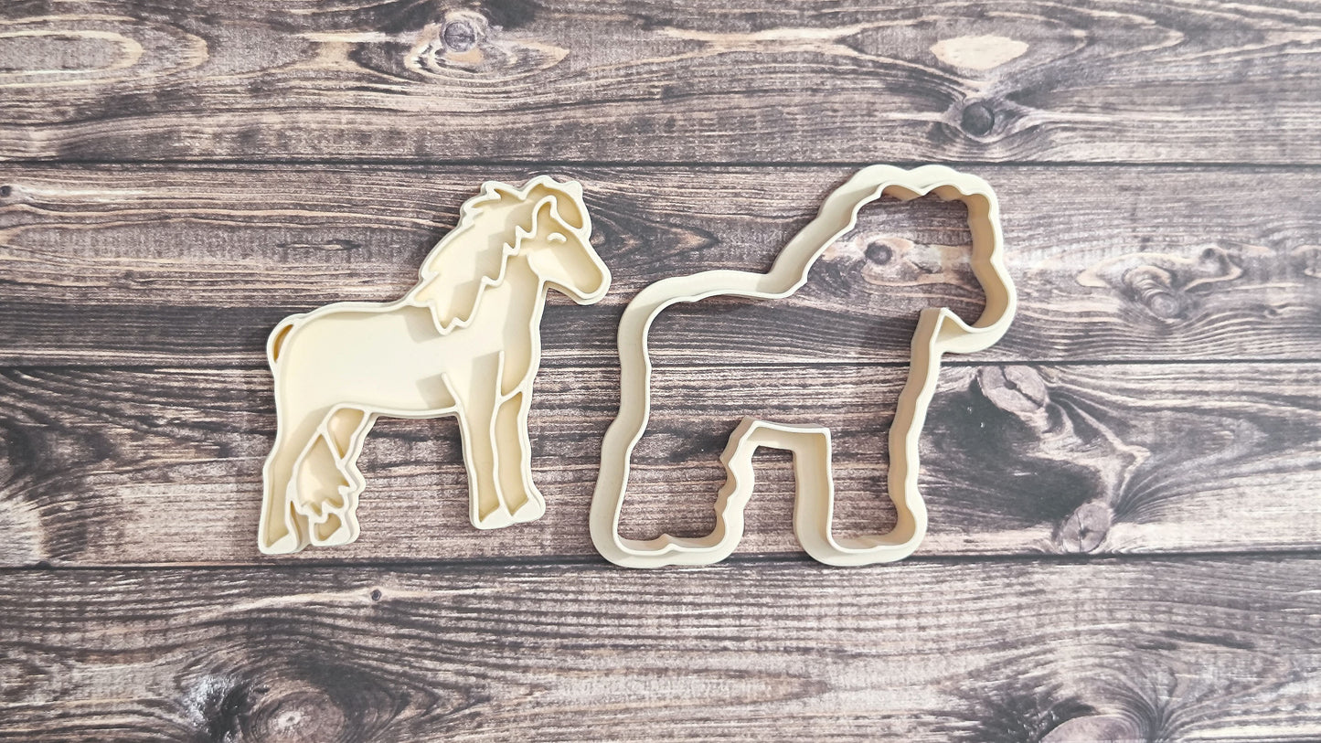 Icelandic horse - cookie cutter set 2