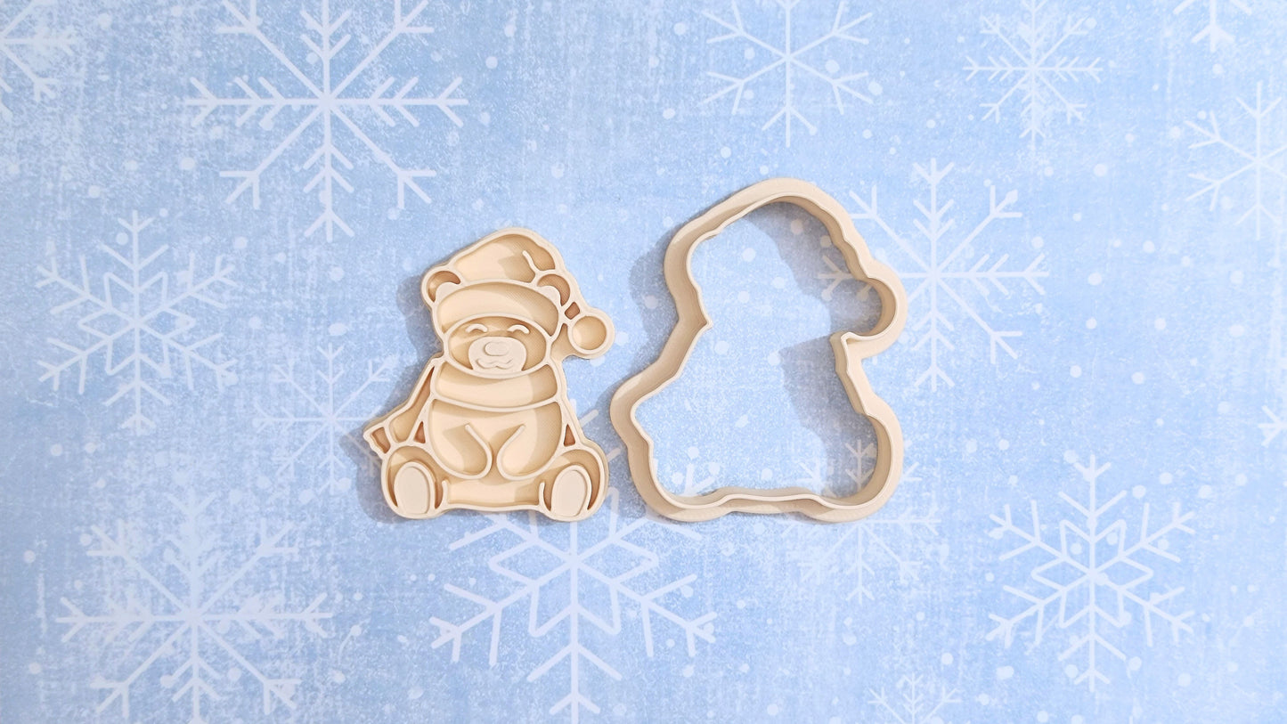 Christmas Teddy bear - cookie cutter set