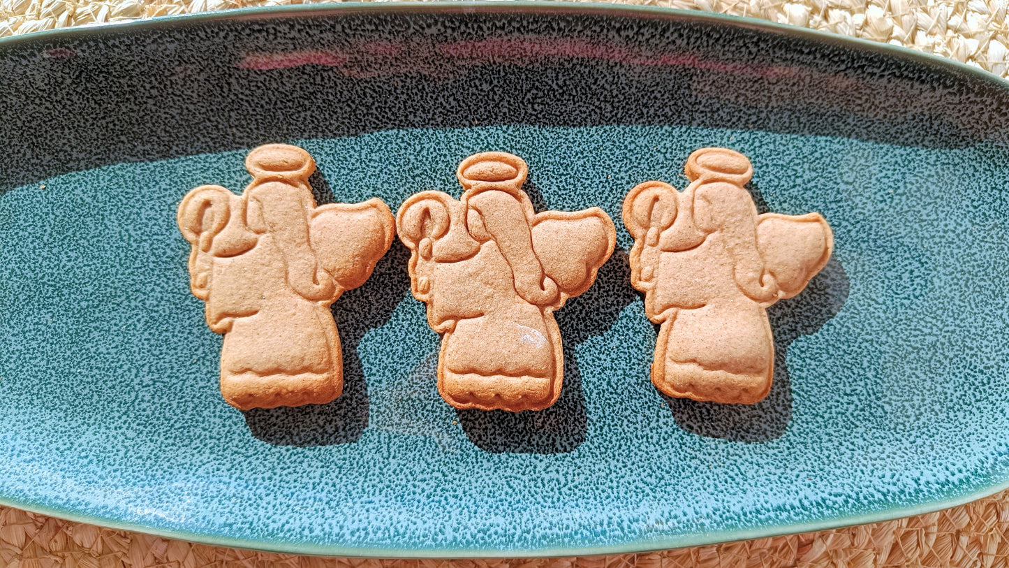 Angel with candle - cookie cutter set