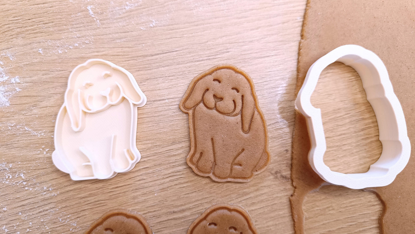 Floppy ear bunny - cookie cutter set