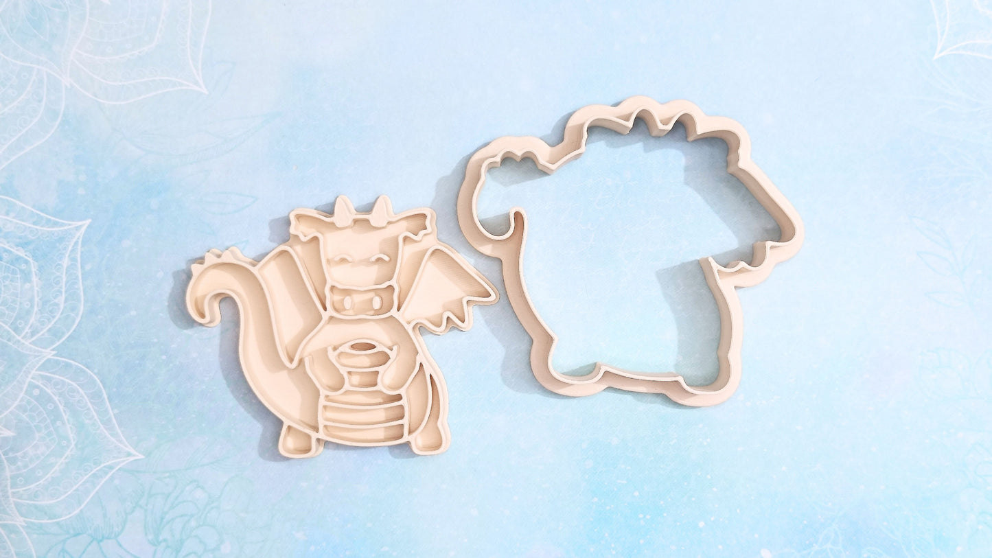 Fairytale dragon - cookie cutter set