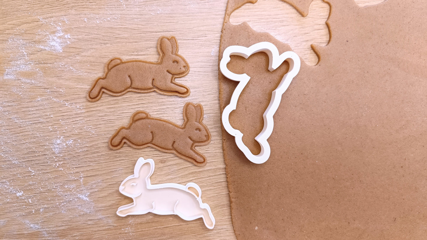 Running bunny - cookie cutter set