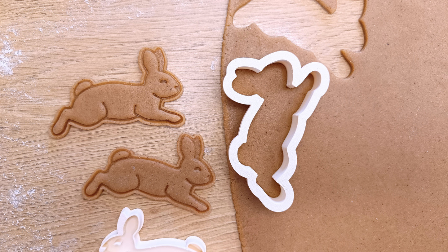 Running bunny - cookie cutter set