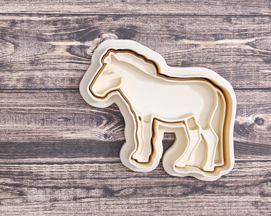 Przewalski's horse - cookie cutter set