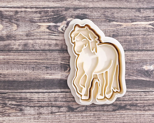 Exmoor pony - cookie cutter set
