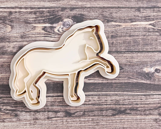 Lusitano horse - cookie cutter set