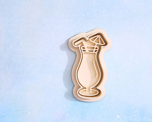 Cocktail with umbrella - cookie cutter set