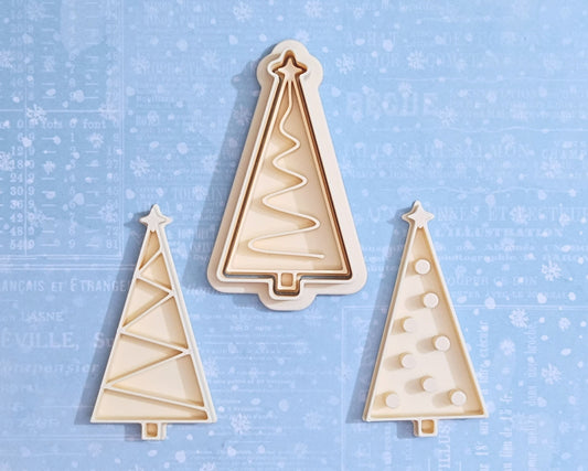 Christmas trees - cookie cutter set