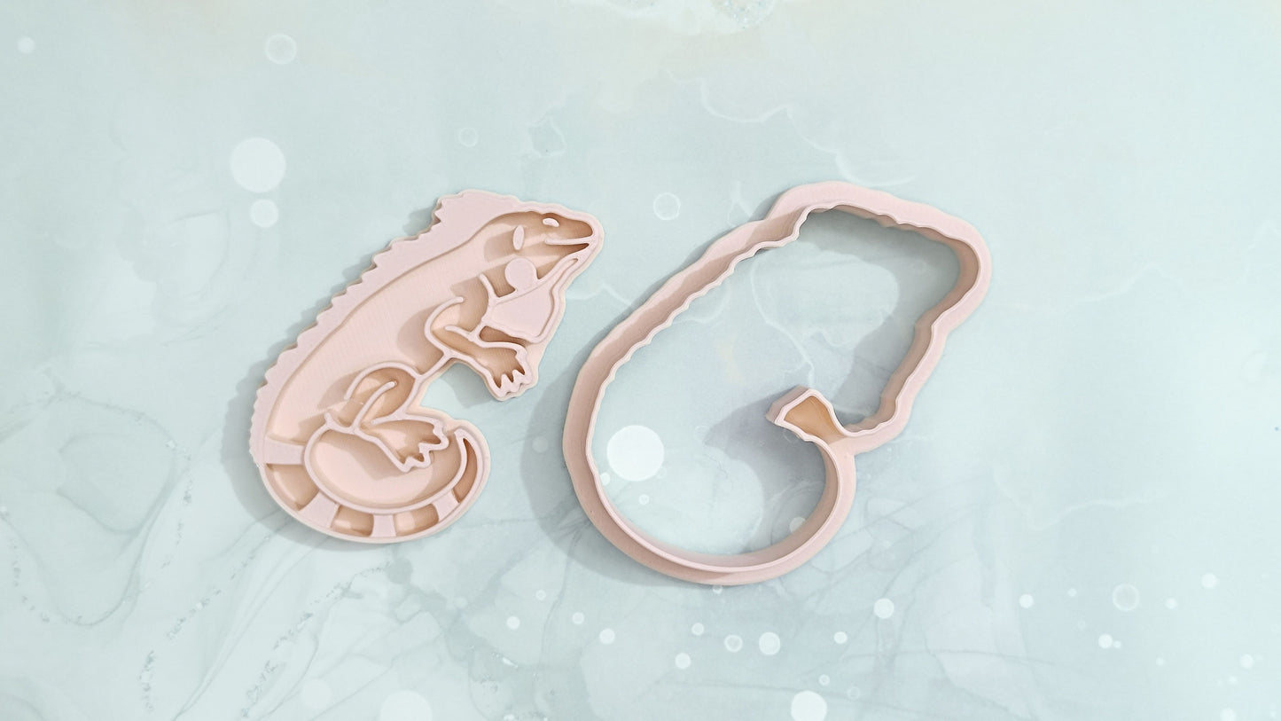 Iguana - cookie cutter set