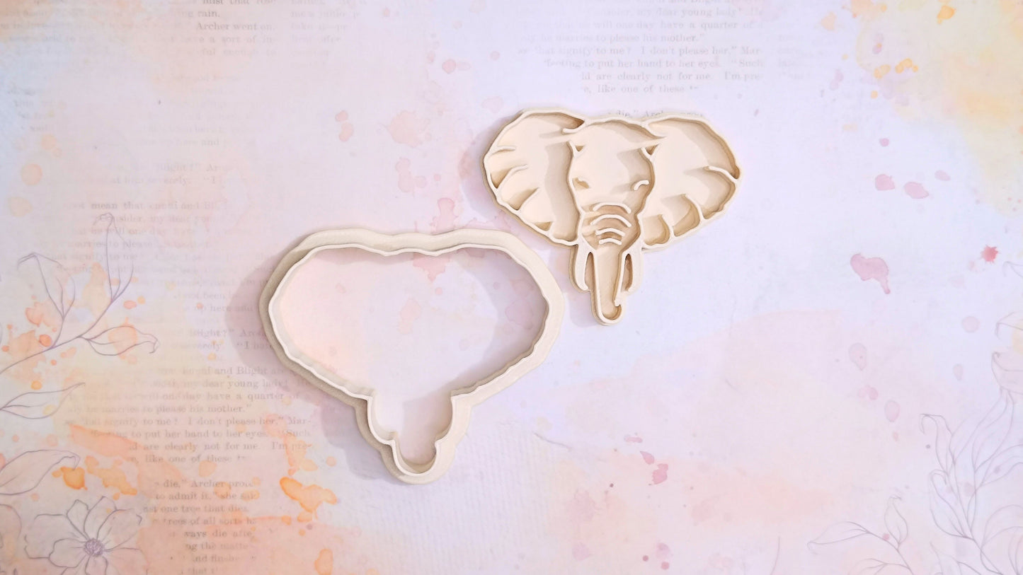 Elephant head - cookie cutter set