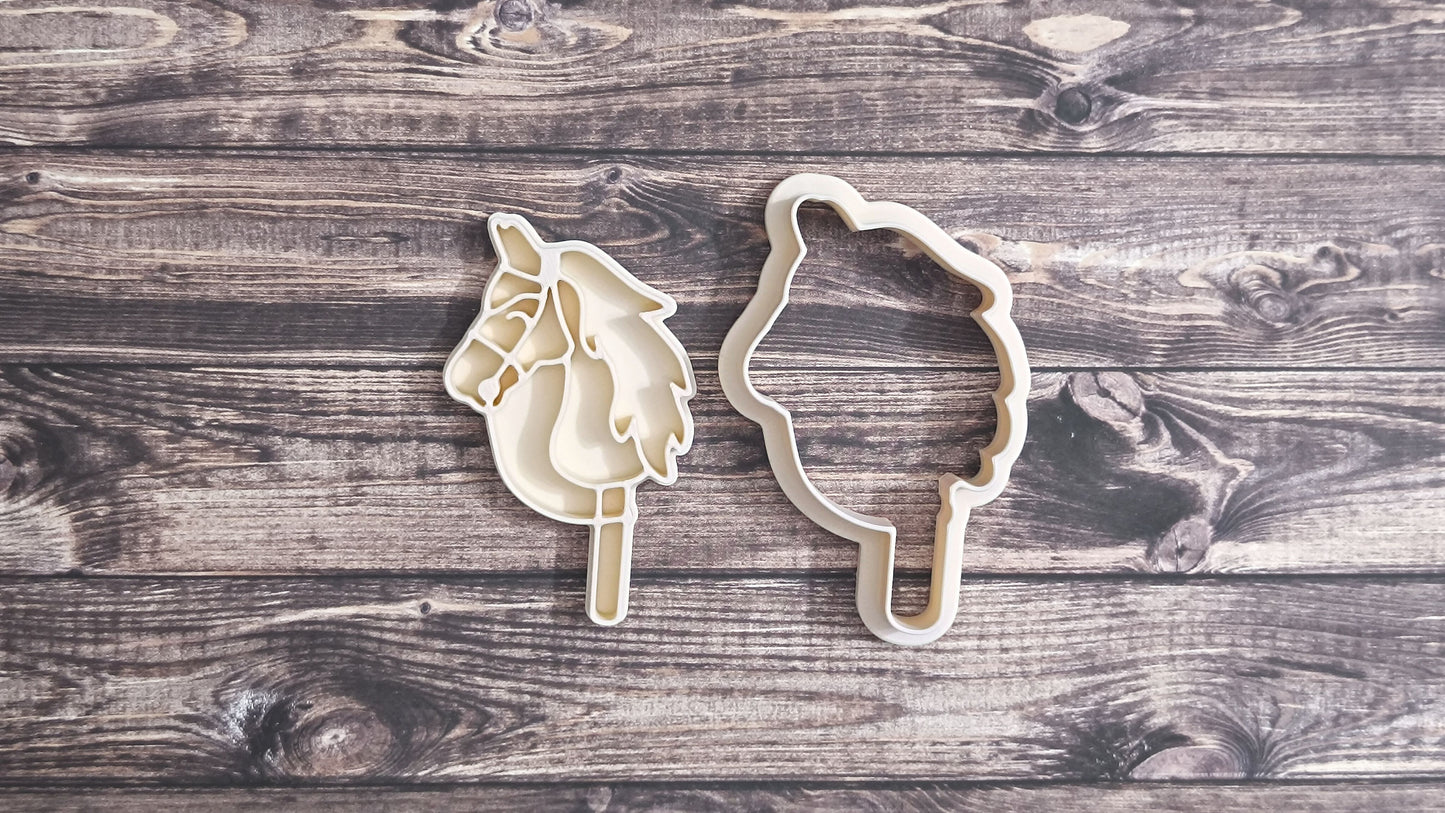Hobby horse - cookie cutter set
