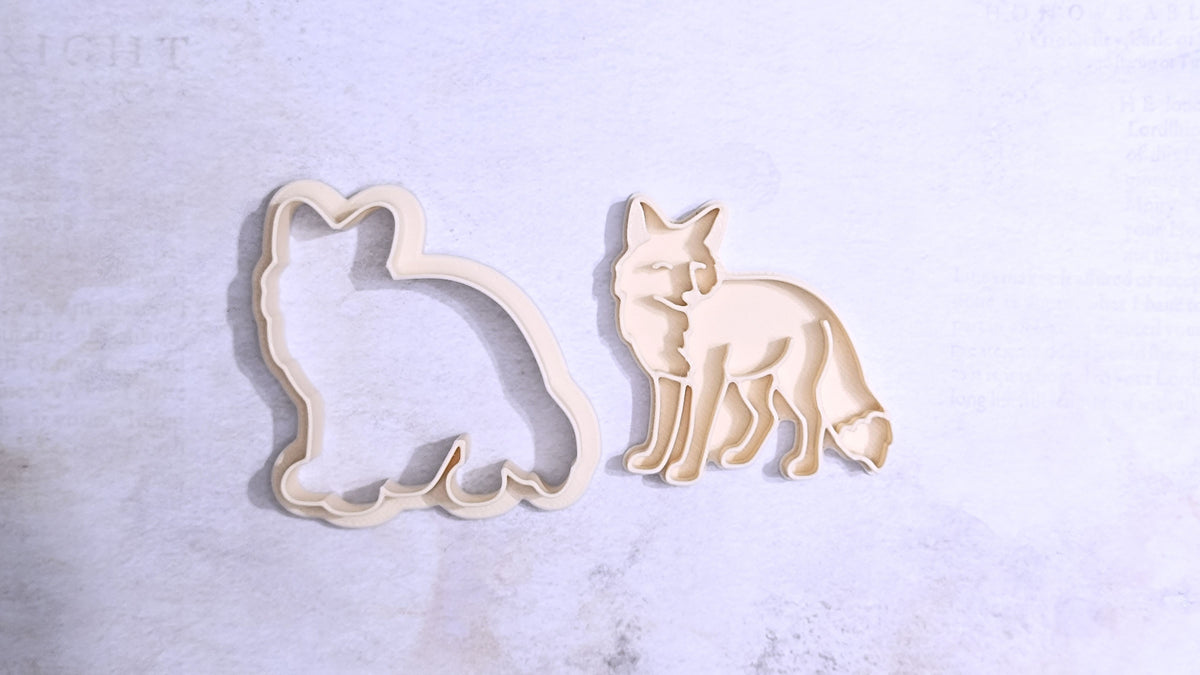 Fox, standing - cookie cutter set