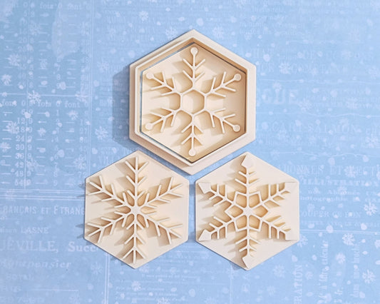 Snowflakes - cookie cutter set 1