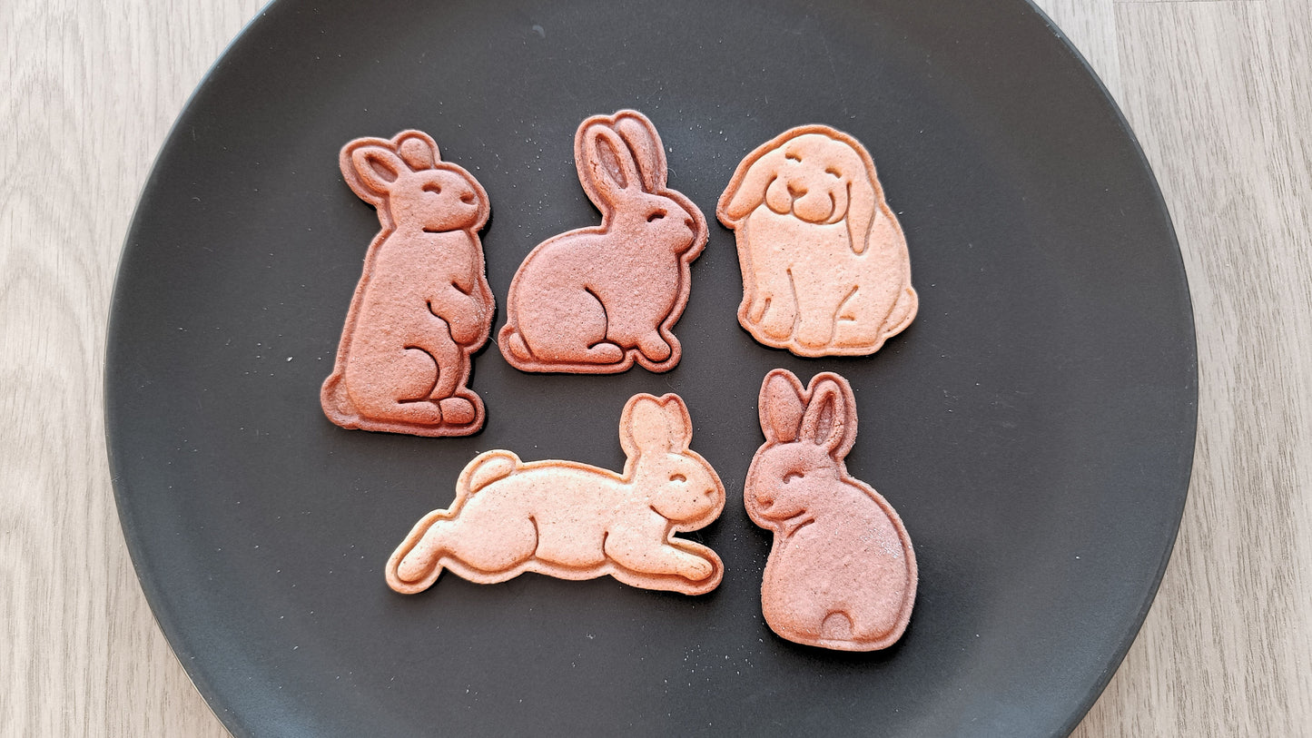 Standing bunny - cookie cutter set