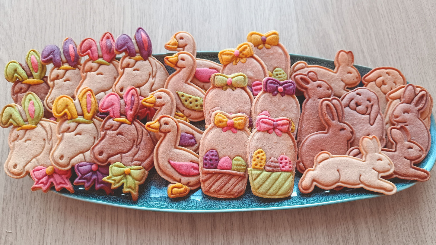 Basket with eggs - cookie cutter set