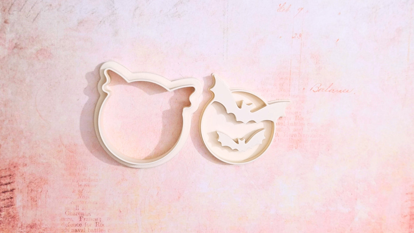 Bats silhouettes - cookie cutter set