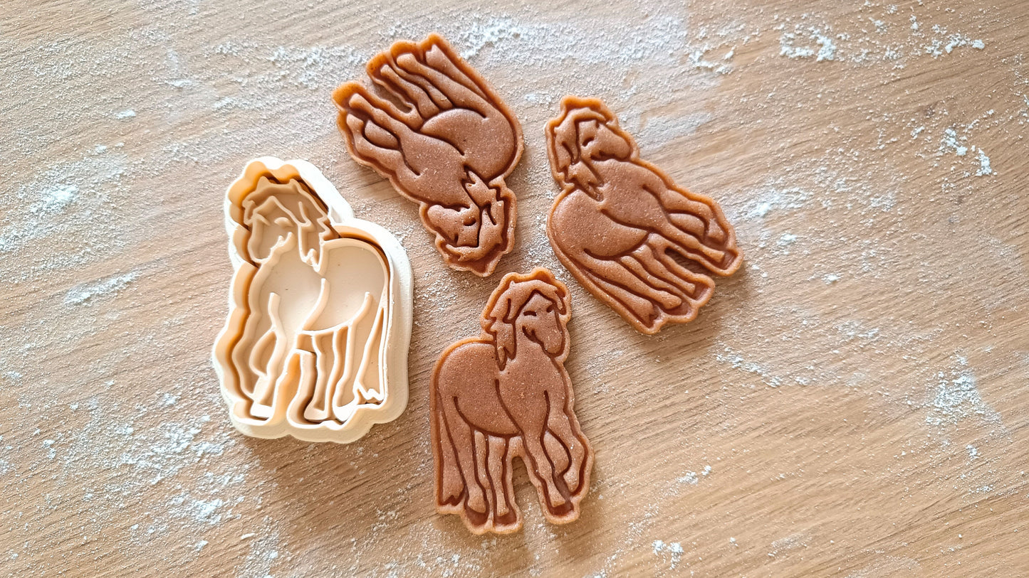 Exmoor pony - cookie cutter set