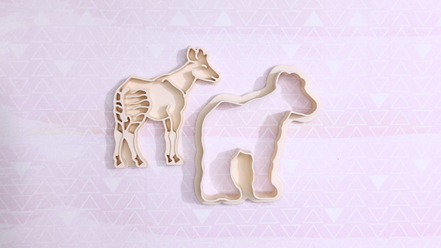 Okapi - cookie cutter set