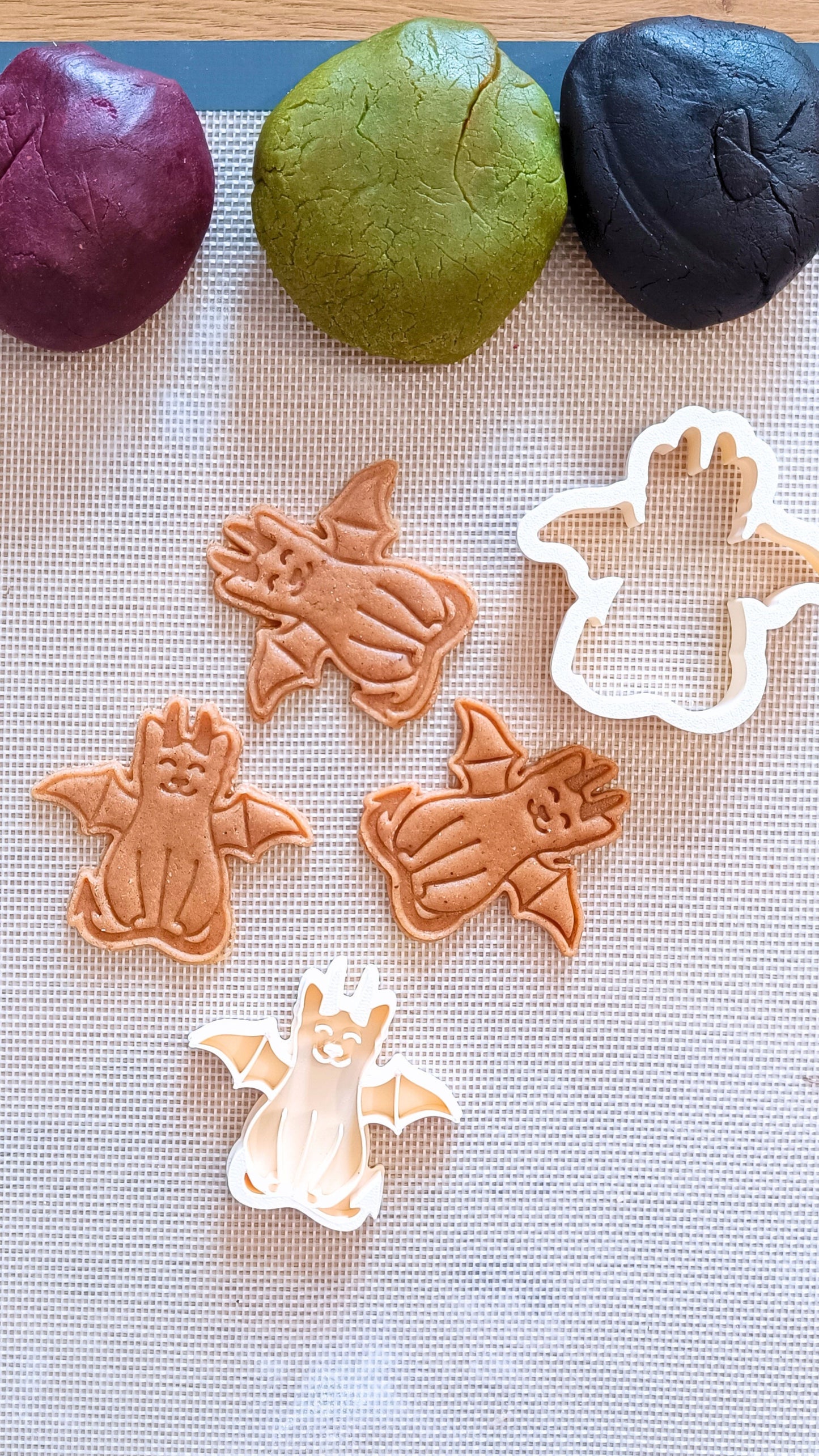 Cat in costume, demon  - cookie cutter set