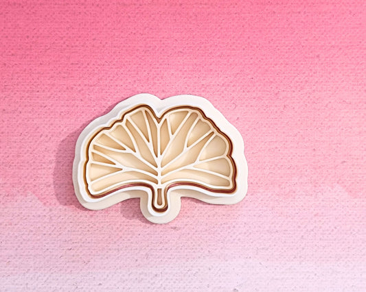 Ginkgo biloba leaf - cookie cutter set