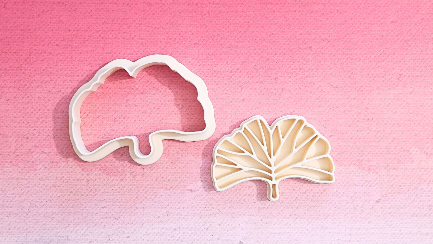 Ginkgo biloba leaf - cookie cutter set