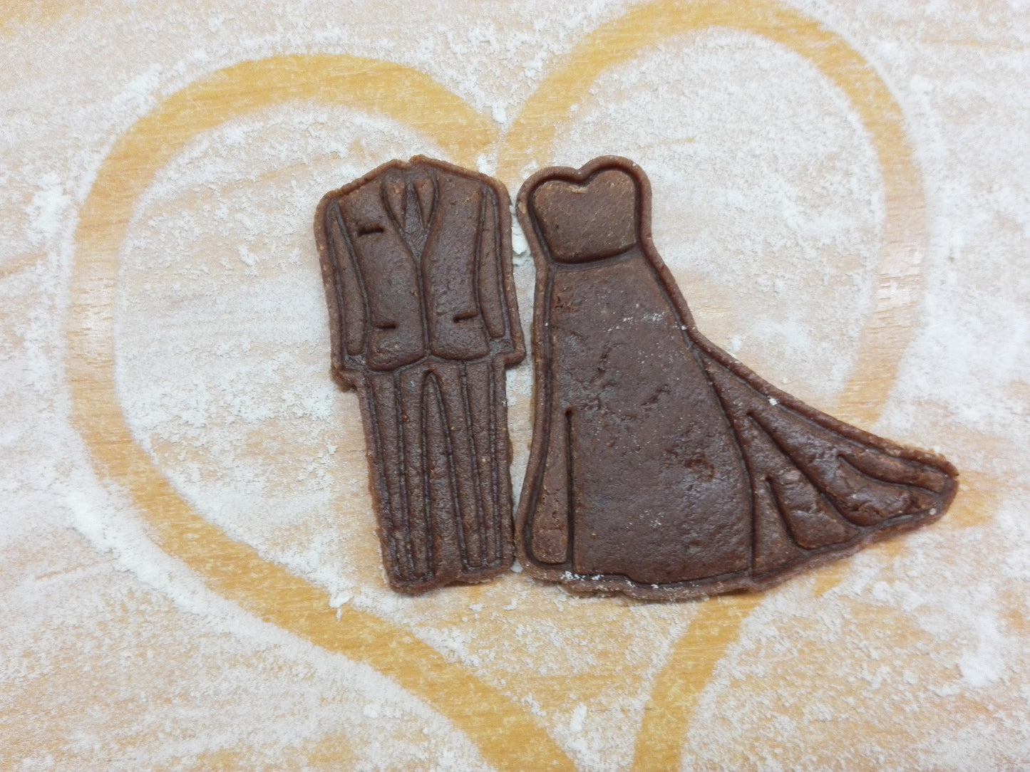 Wedding dress - cookie cutter set