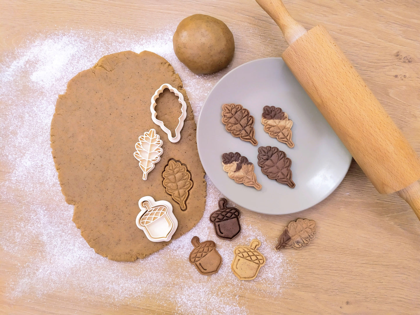 Acorn - cookie cutter set