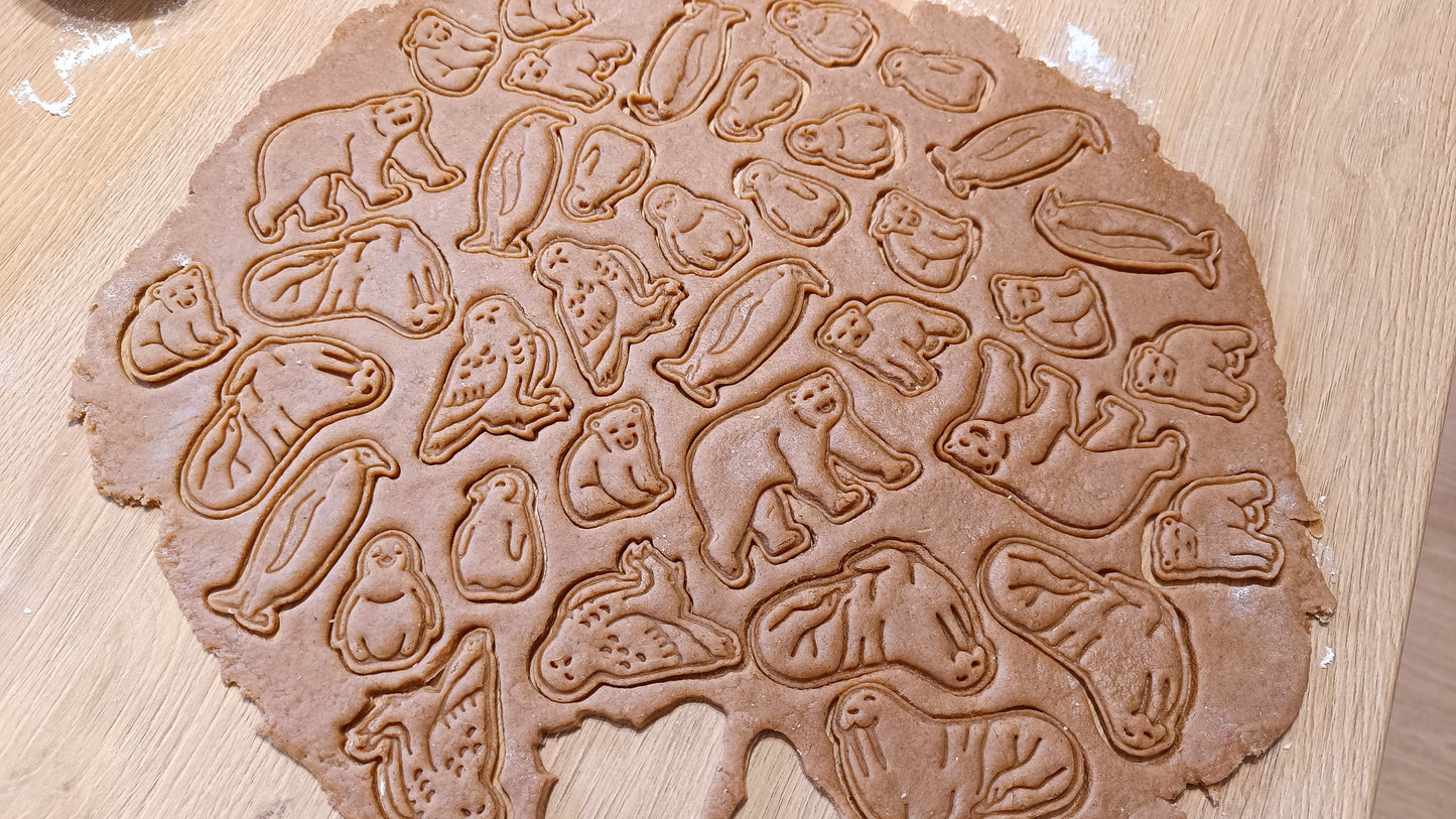 Baby bear, sitting- cookie cutter set