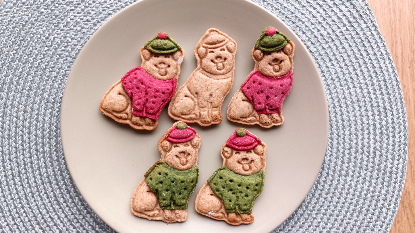 Christmas dog - cookie cutter set