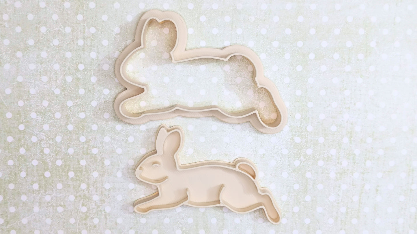 Running bunny - cookie cutter set