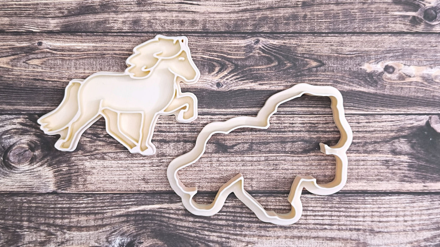 Icelandic horse - cookie cutter set
