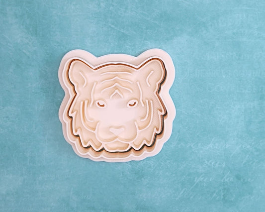 Tiger, head - cookie cutter set