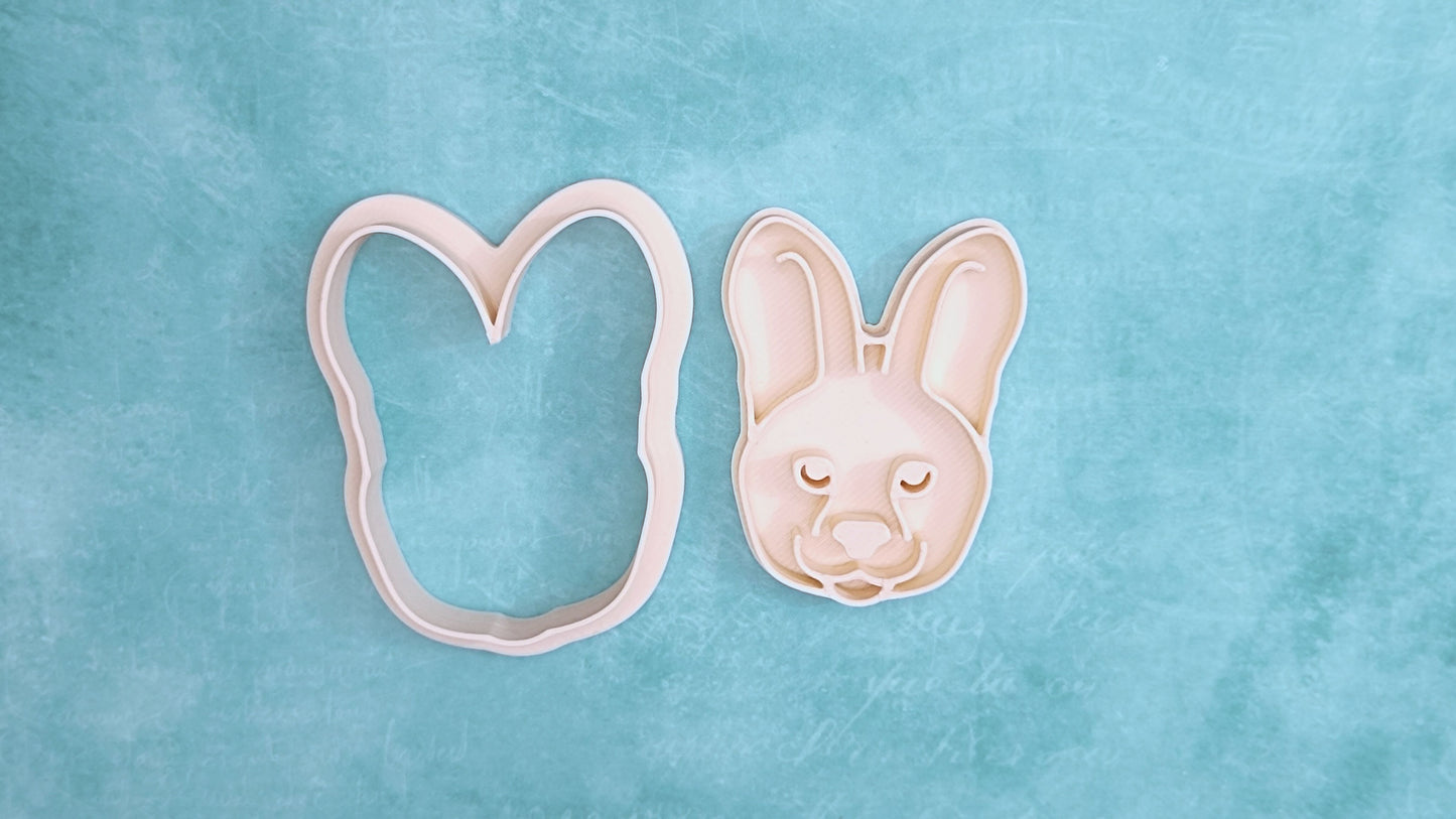 Serval, head - cookie cutter set
