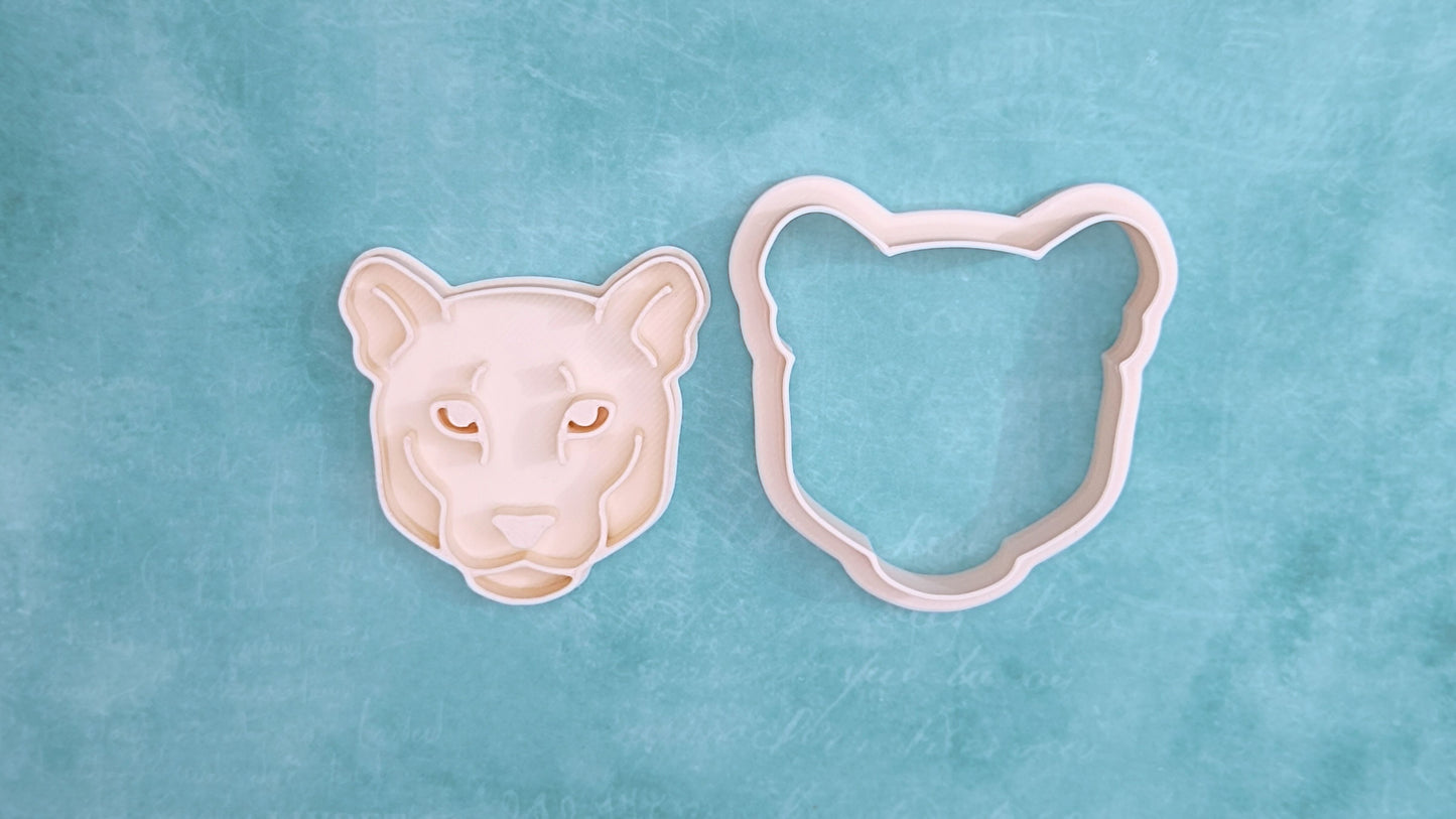 Cougar, head - cookie cutter set