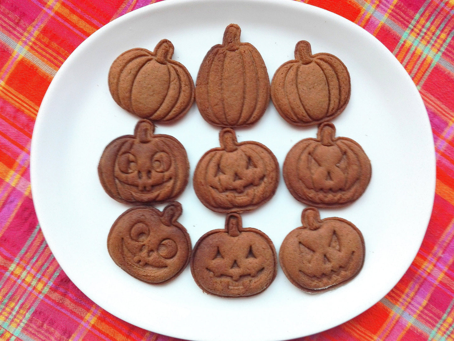 Pumpkin with faces - cookie cutter set