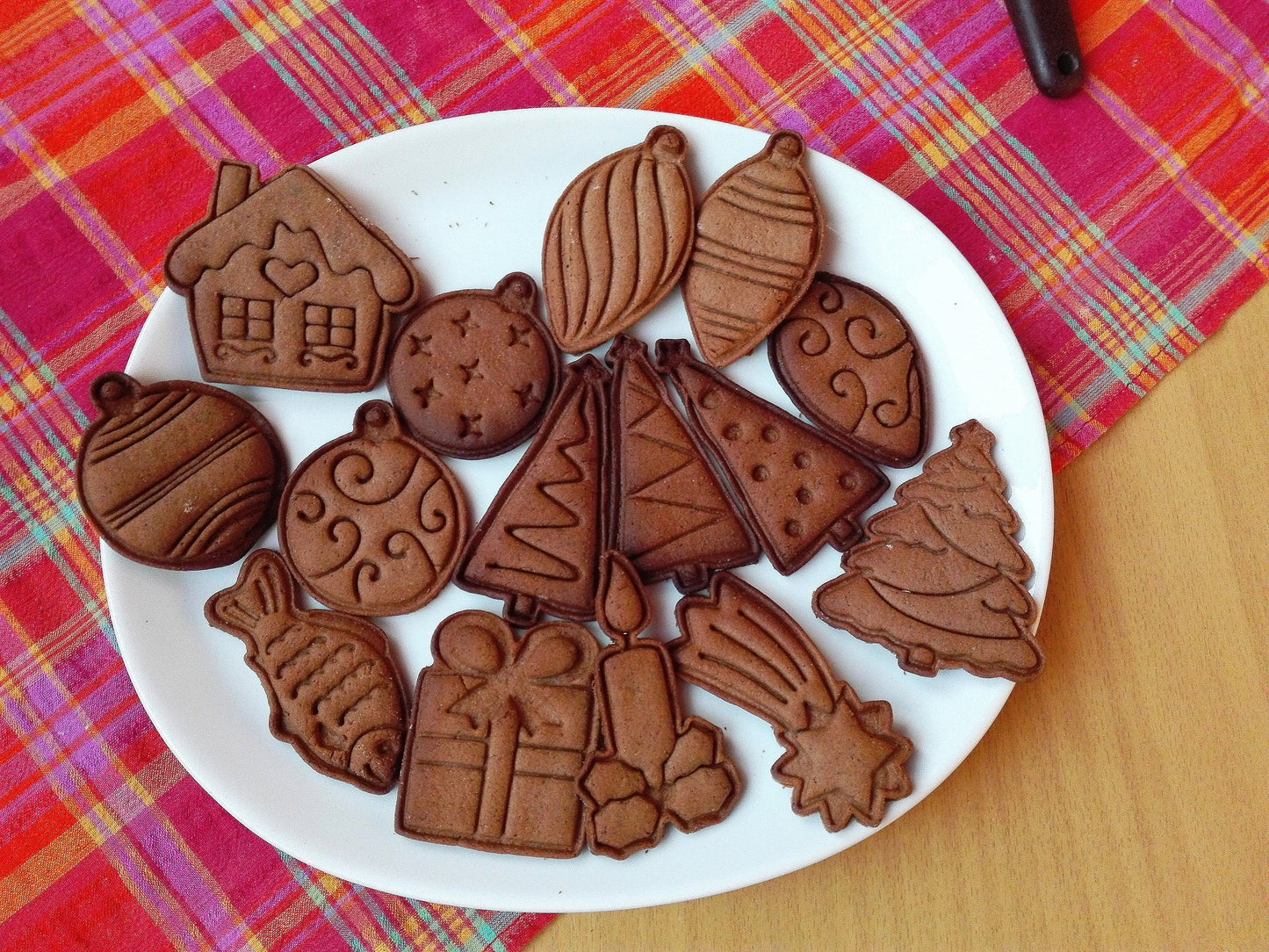 Long christmas ornaments - cookie cutter set