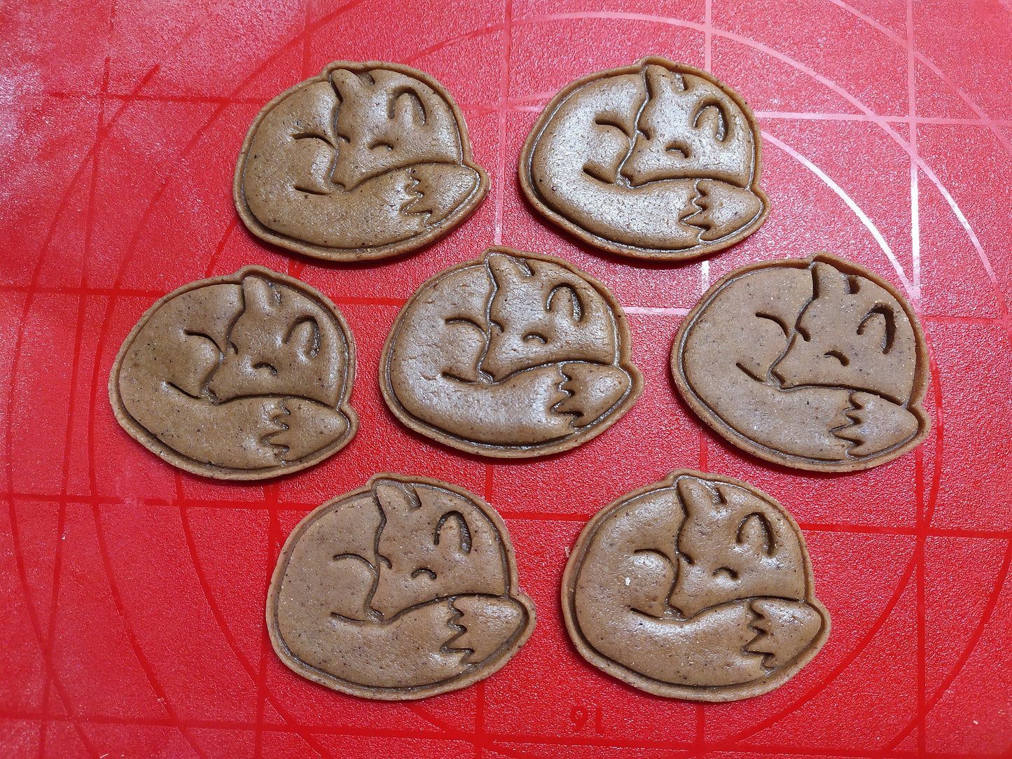 Sleeping fox - cookie cutter set