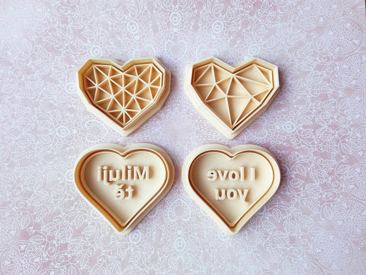 I love you - cookie cutter set