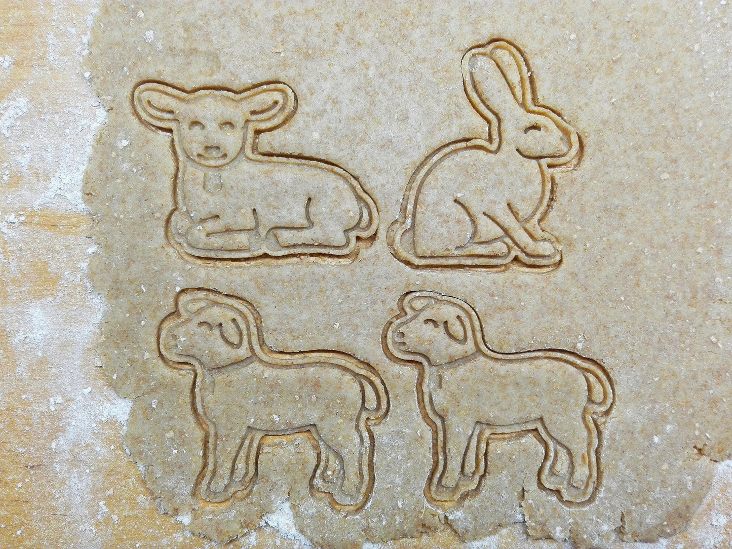 Lying lamb  - cookie cutter set