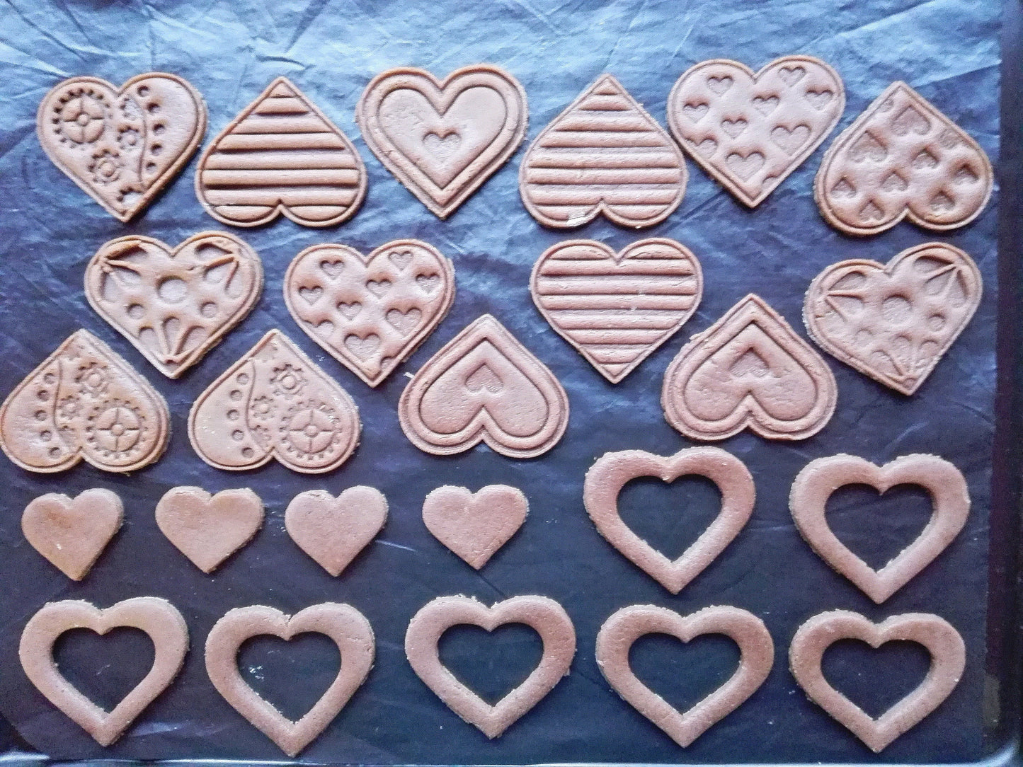 Steampunk heart - cookie cutter set