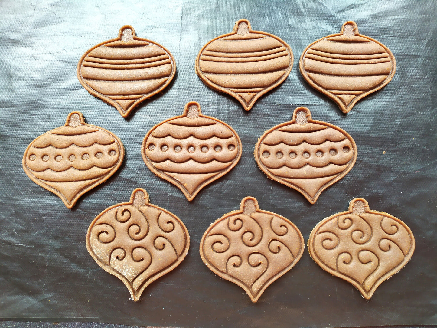 Pointed christmas ornaments - cookie cutter set