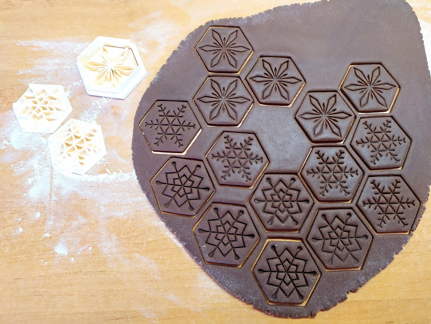 Snowflakes - cookie cutter set 3