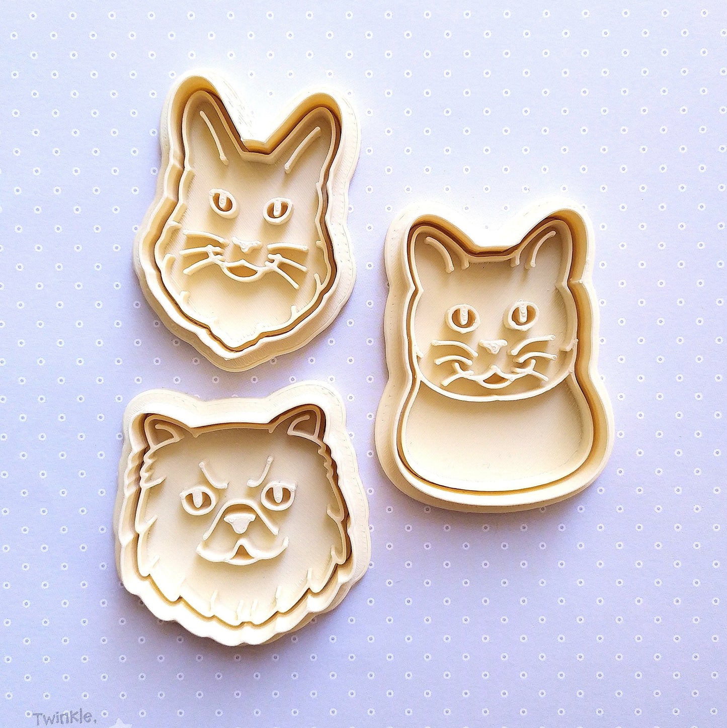 Persian Cat - cookie cutter set
