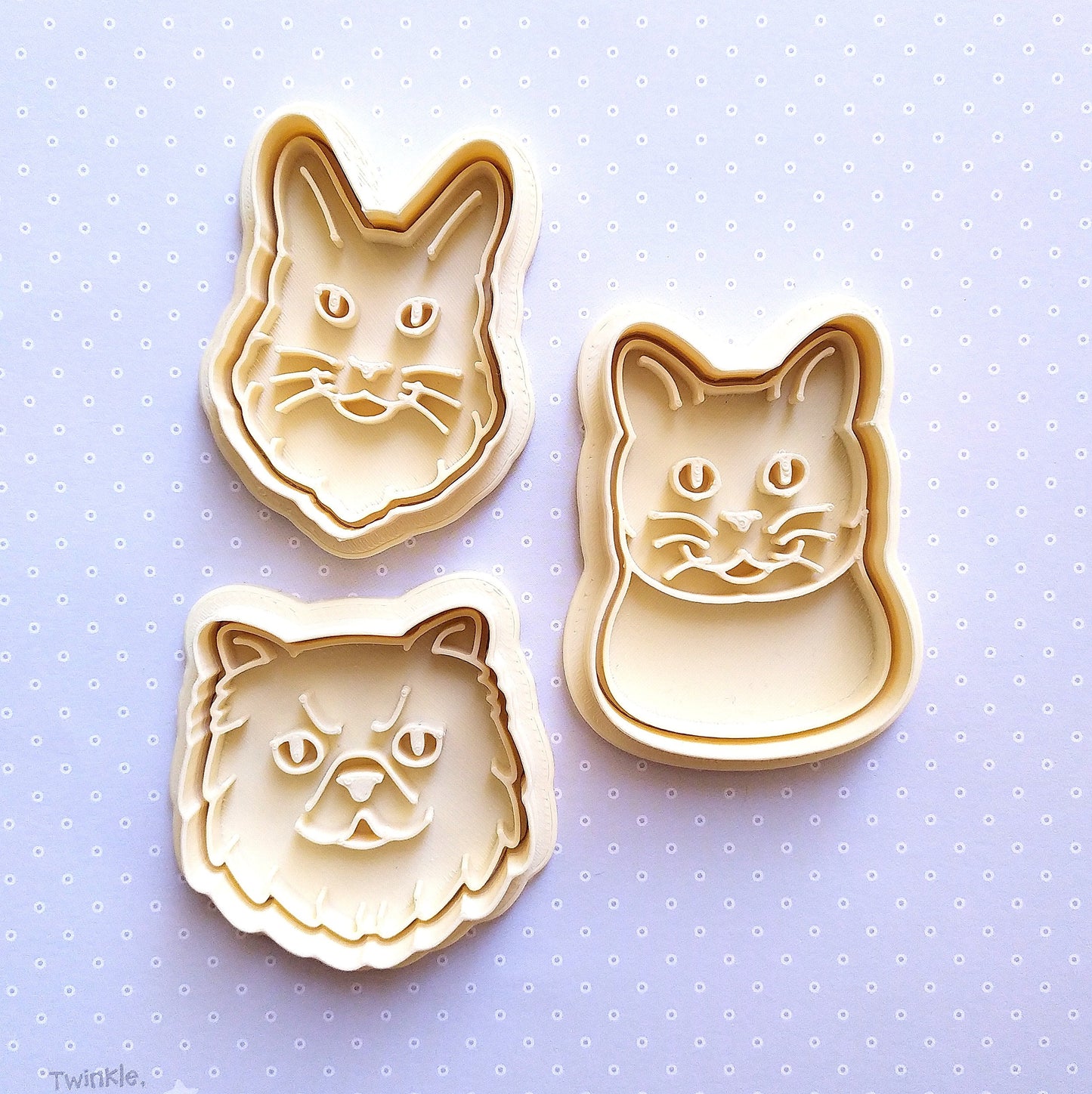 Maine Coon Cat - cookie cutter set