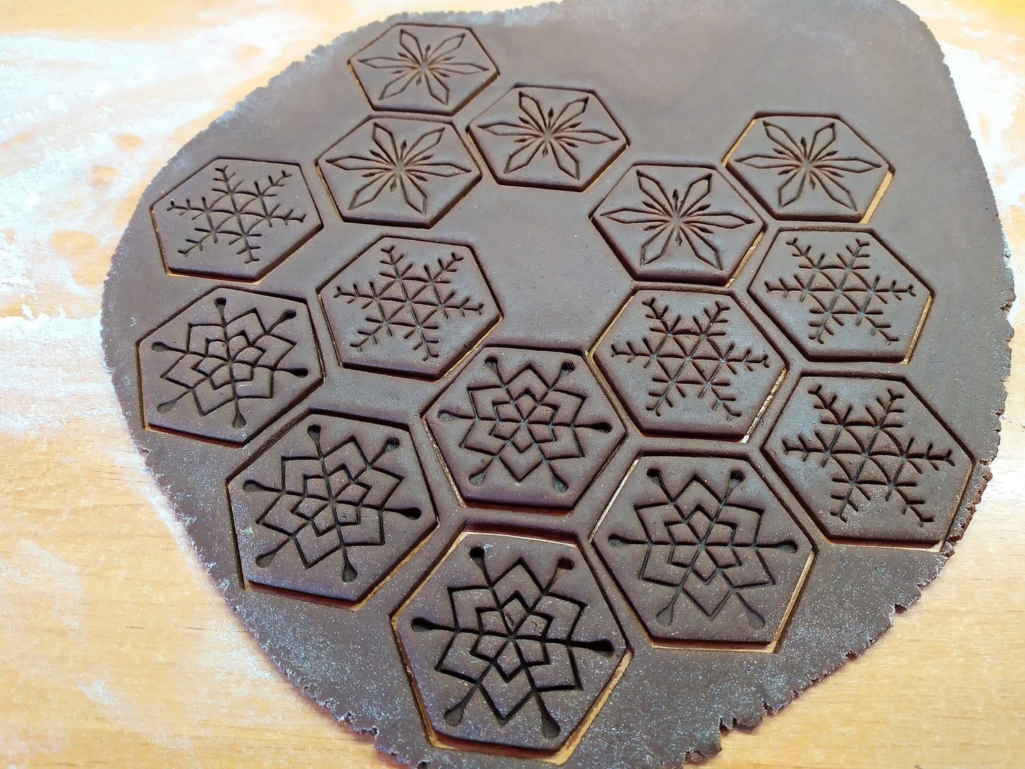 Snowflakes - cookie cutter set 3