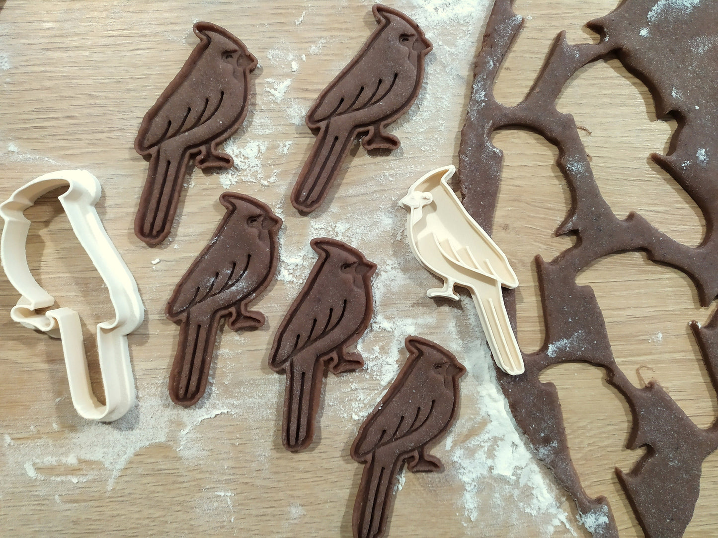 Red cardinal - cookie cutter set